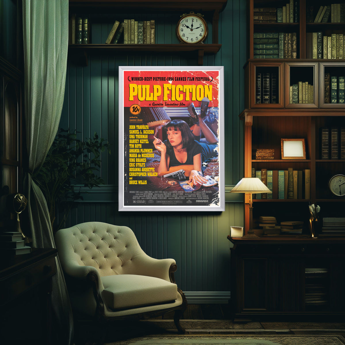 Affiche de film encadrée Pulp Fiction par GB Eye
