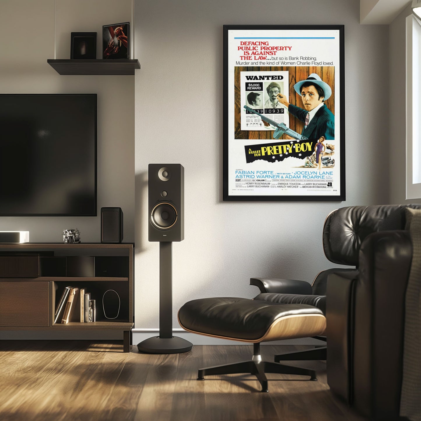 "Bullet For Pretty Boy" (1970) Framed Movie Poster