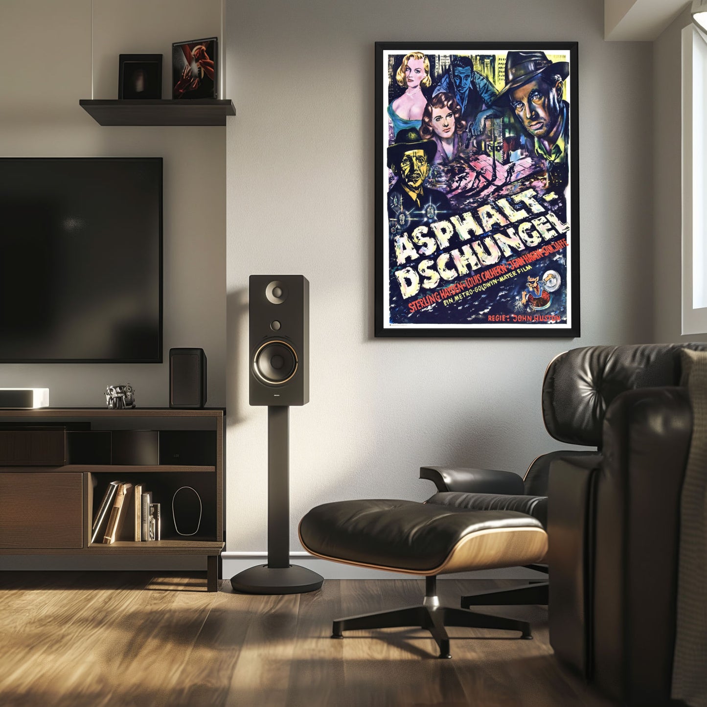 "Asphalt Jungle" (1950) Framed Movie Poster