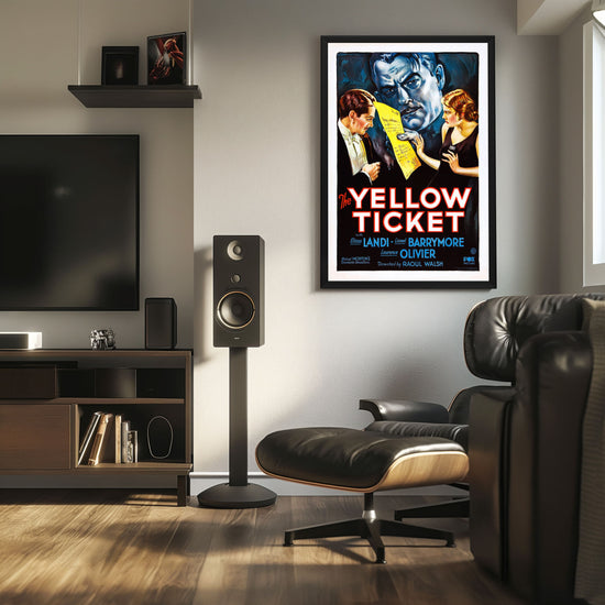 "Yellow Ticket" (1931) Framed Movie Poster