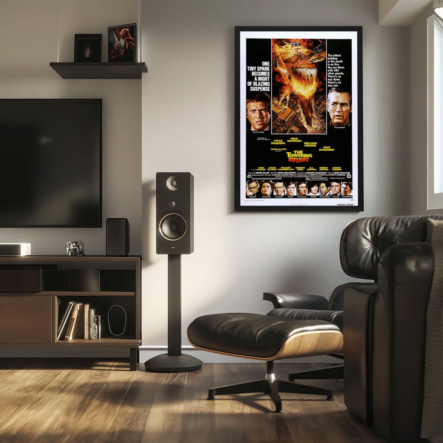 "Towering Inferno" (1974) Framed Movie Poster