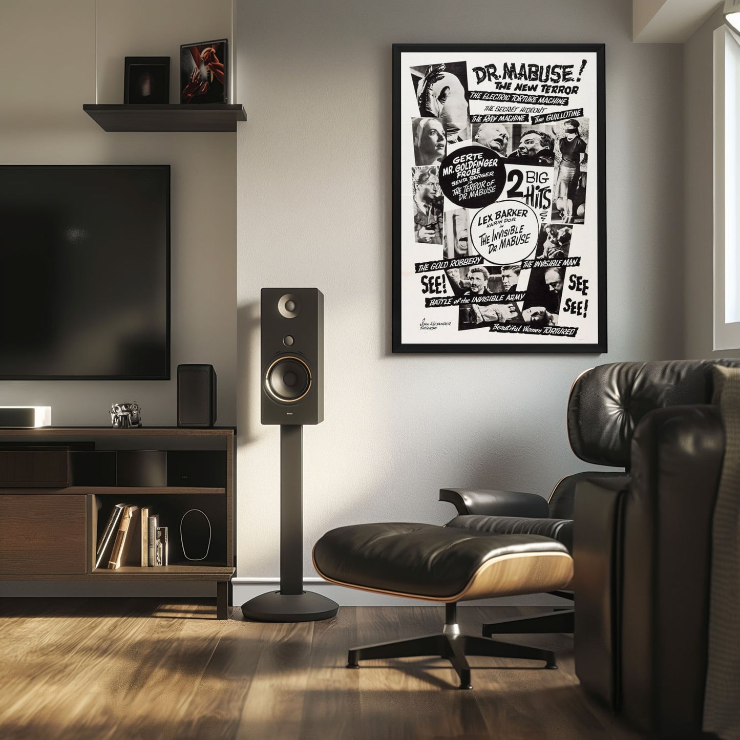 "Terror Of Dr. Mabuse" (1962) Framed Movie Poster