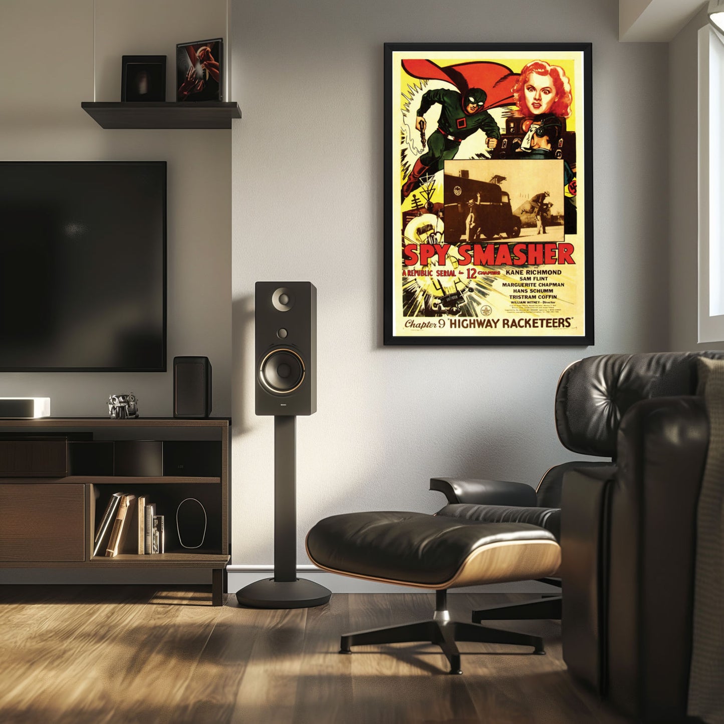 "Spy Smasher" (1942) Framed Movie Poster