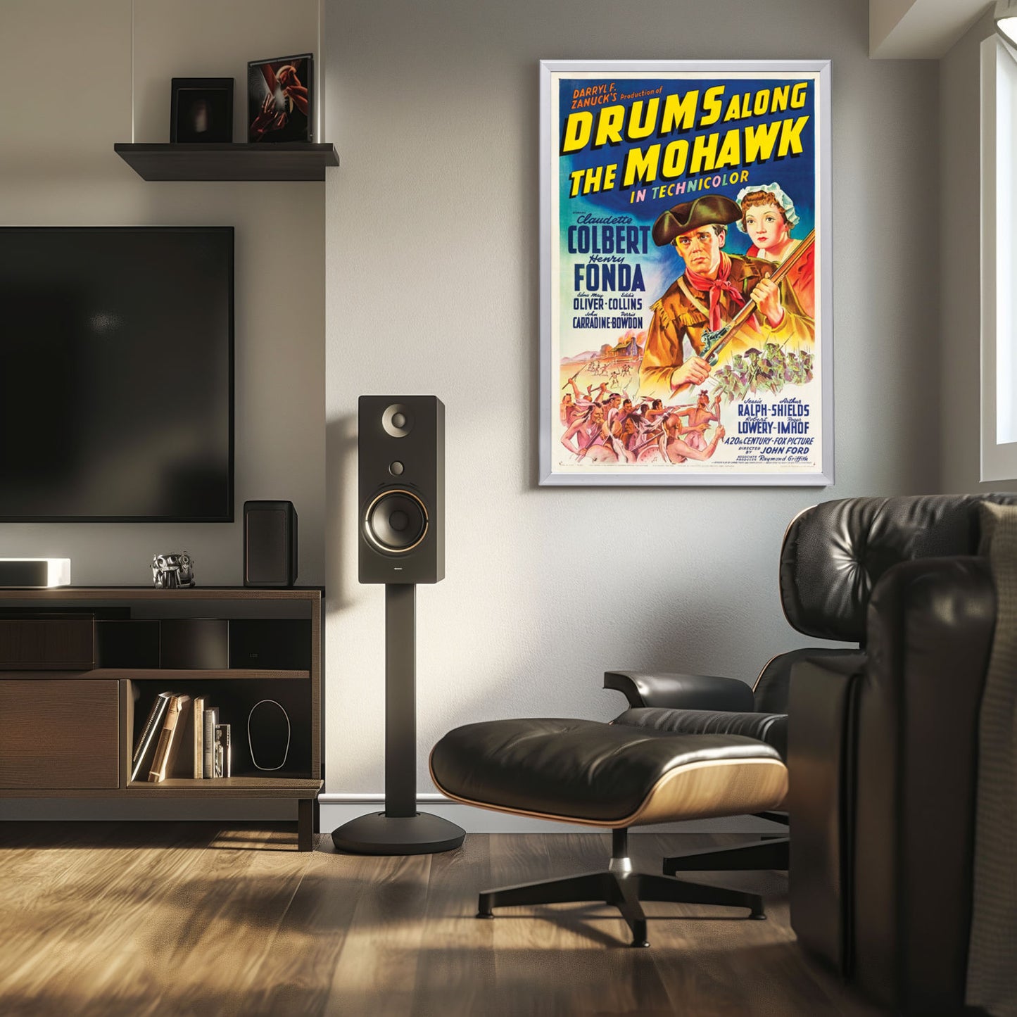 "Drums Along The Mohawk" (1939) Framed Movie Poster