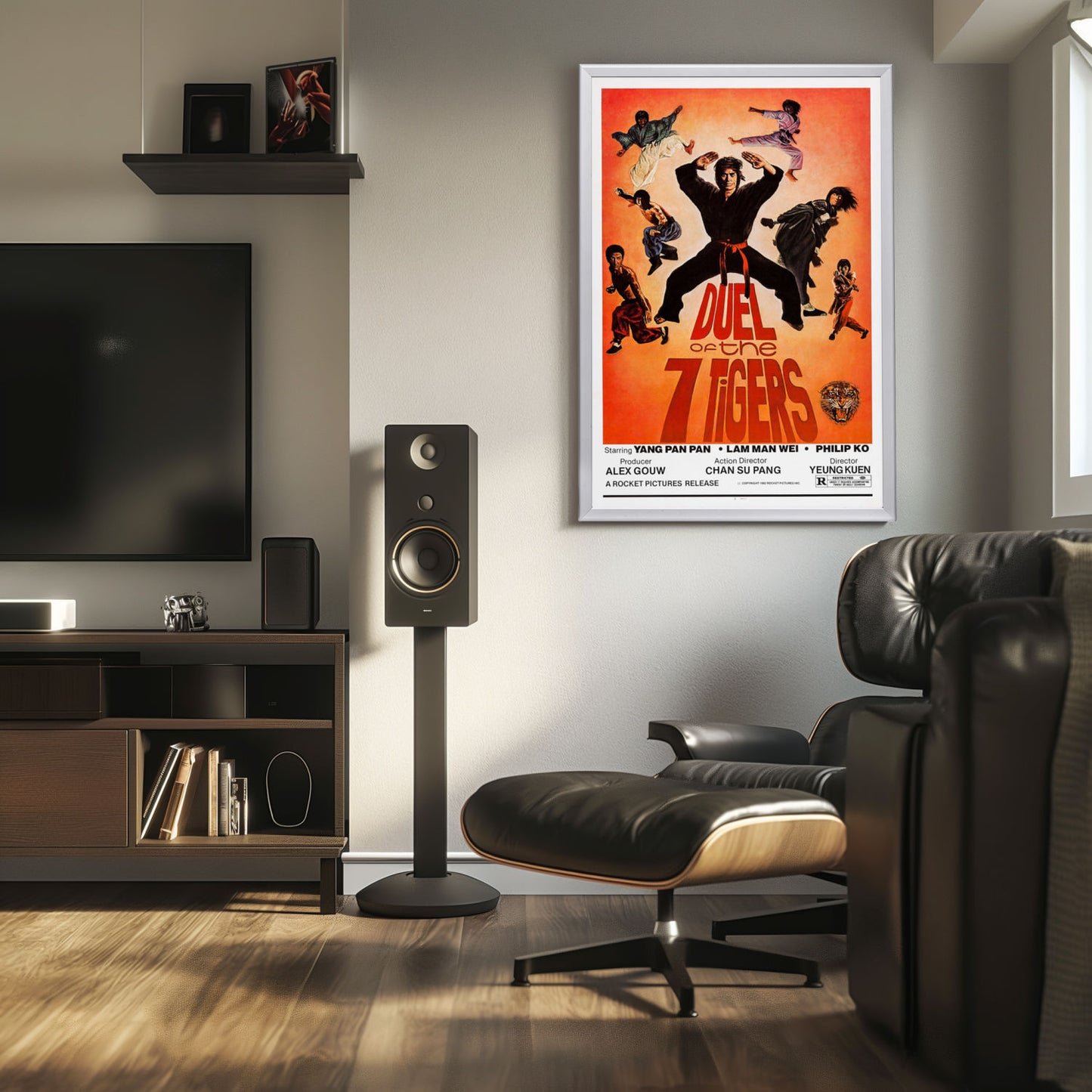 "Duel Of The 7 Tigers" (1979) Framed Movie Poster