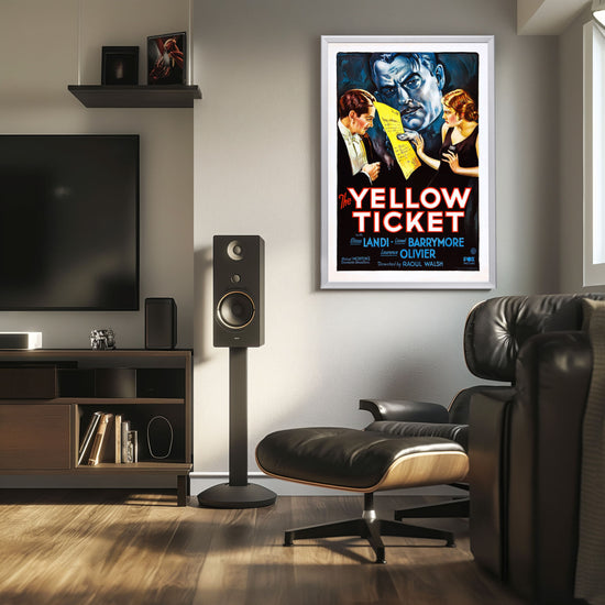 "Yellow Ticket" (1931) Framed Movie Poster