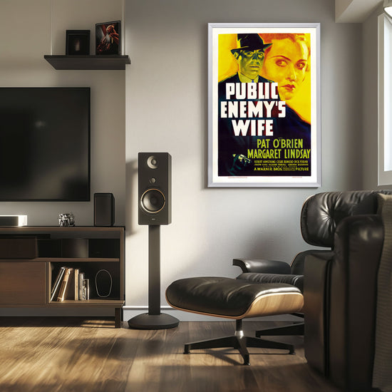 "Public Enemy's Wife" (1936) Framed Movie Poster