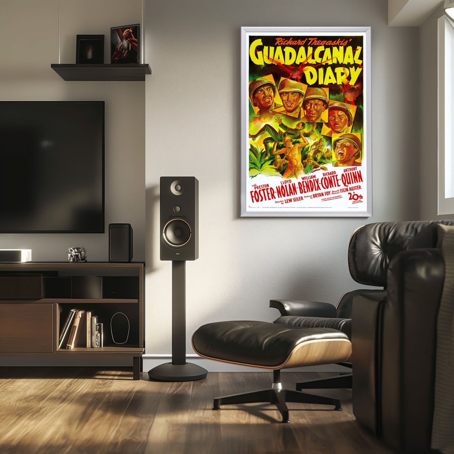 "Guadalcanal Diary" (1943) Framed Movie Poster