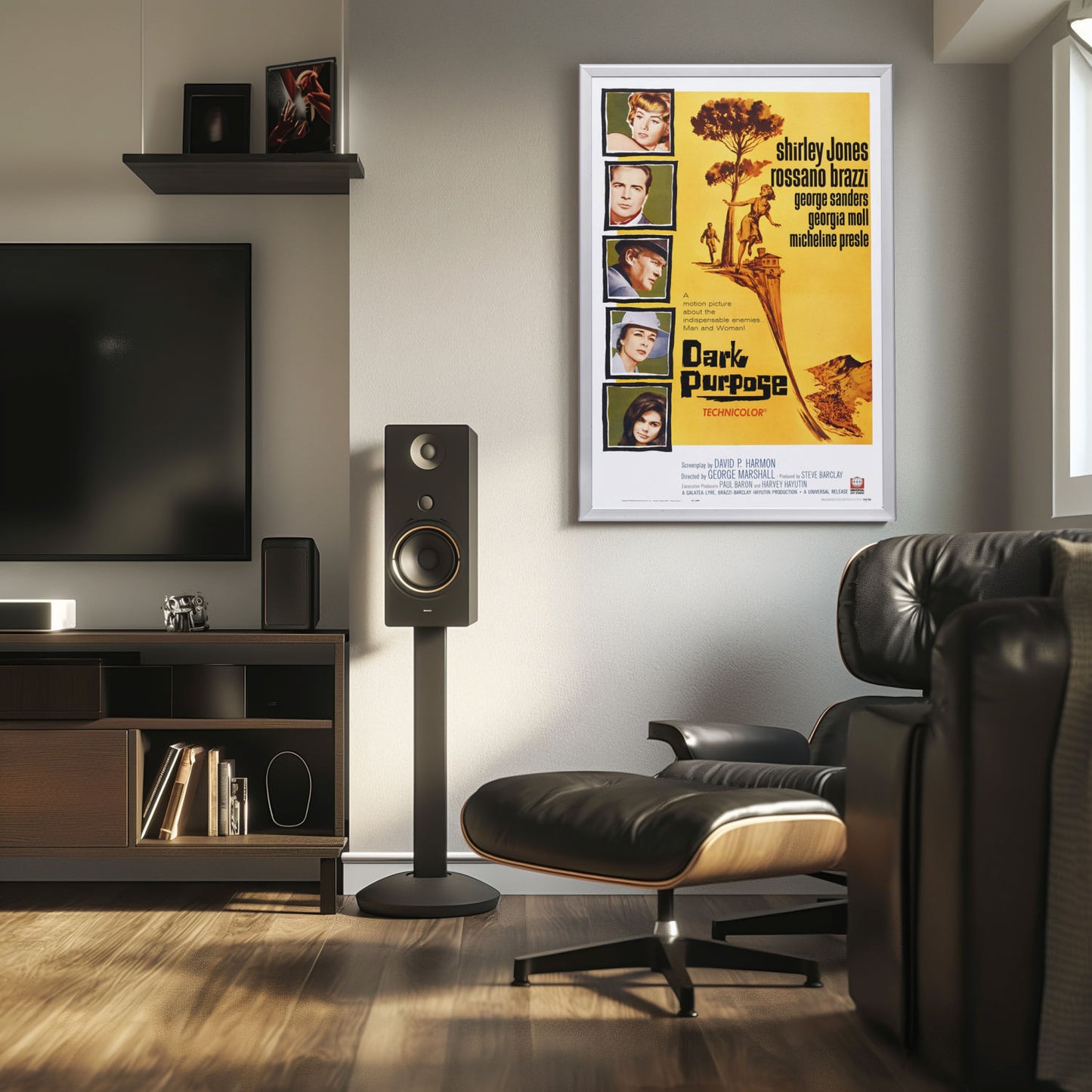 "Dark Purpose" (1964) Framed Movie Poster
