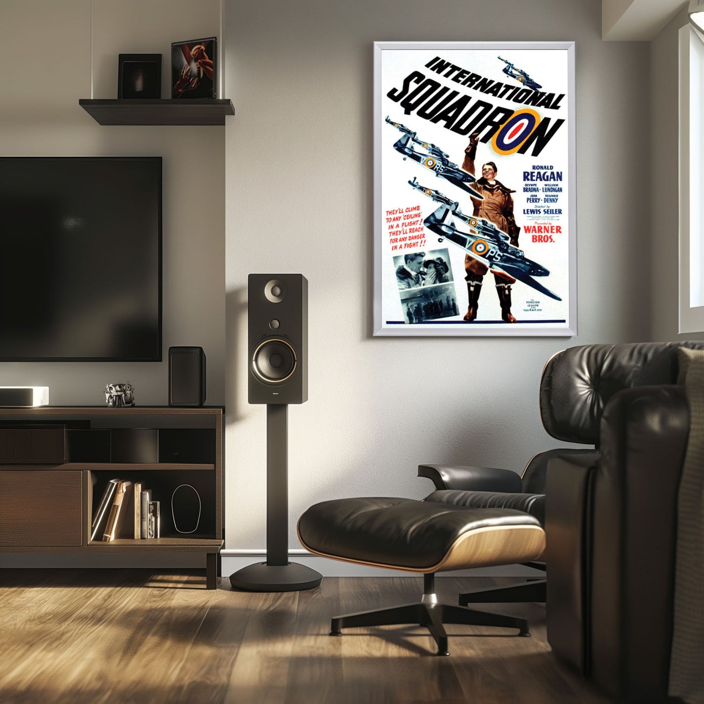 "International Squadron" (1941) Framed Movie Poster