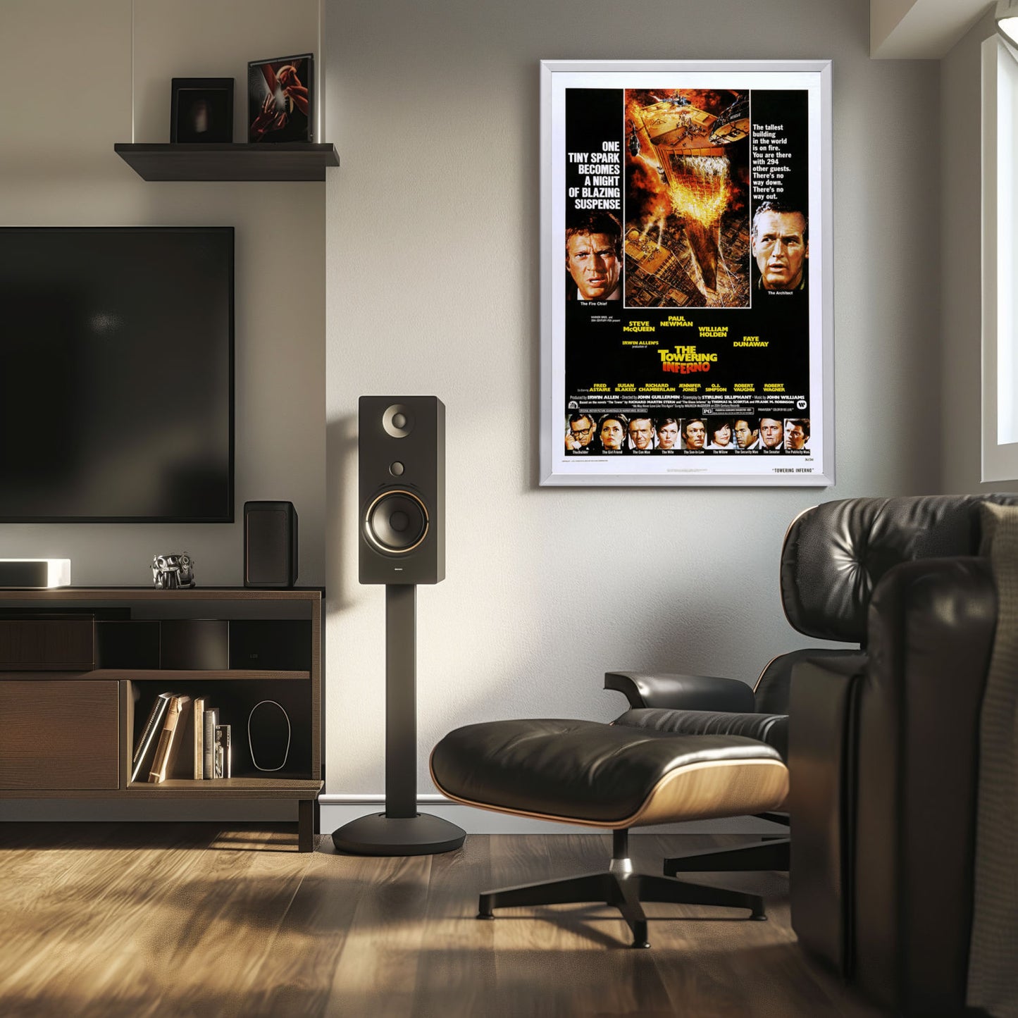 "Towering Inferno" (1974) Framed Movie Poster