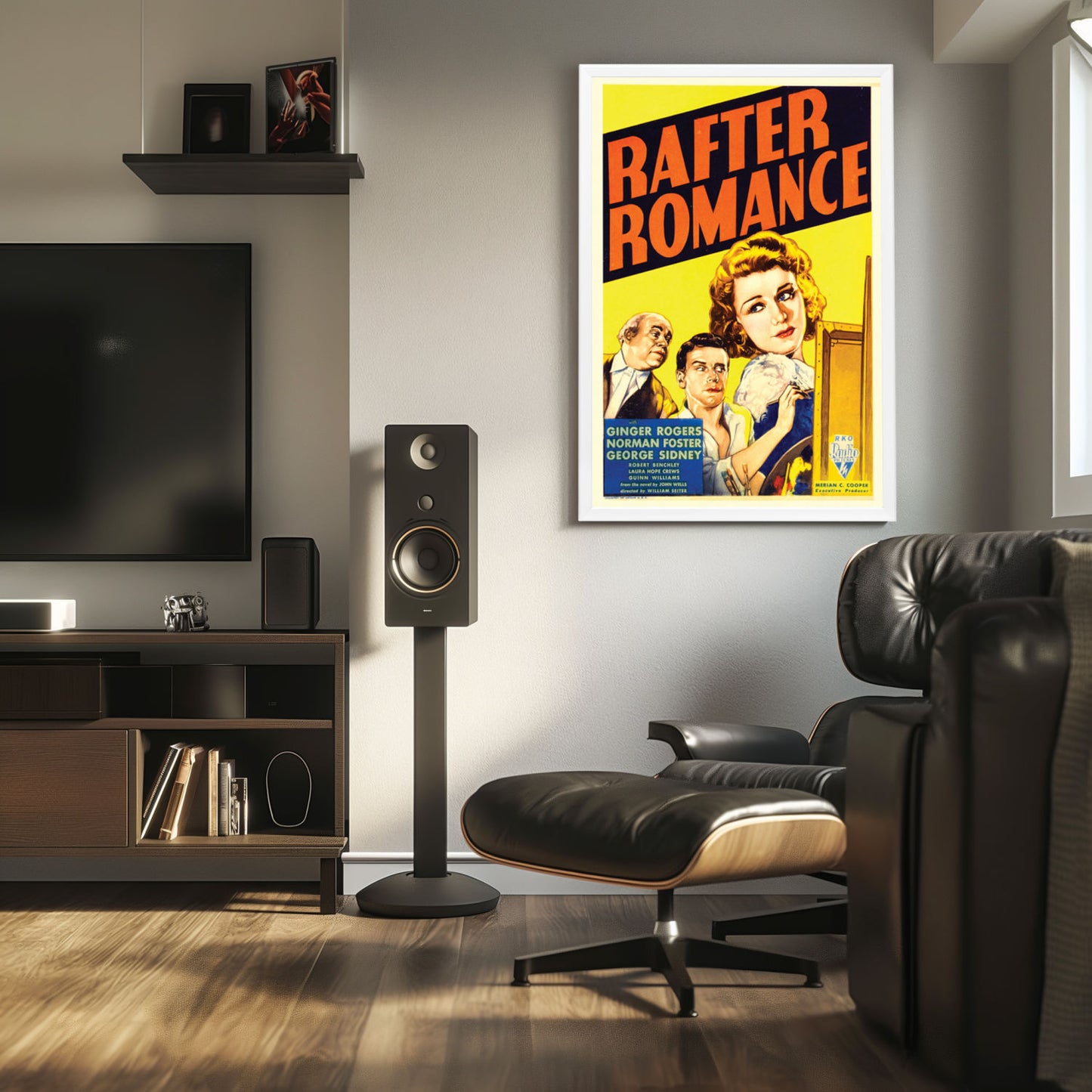 "Rafter Romance" (1933) Framed Movie Poster