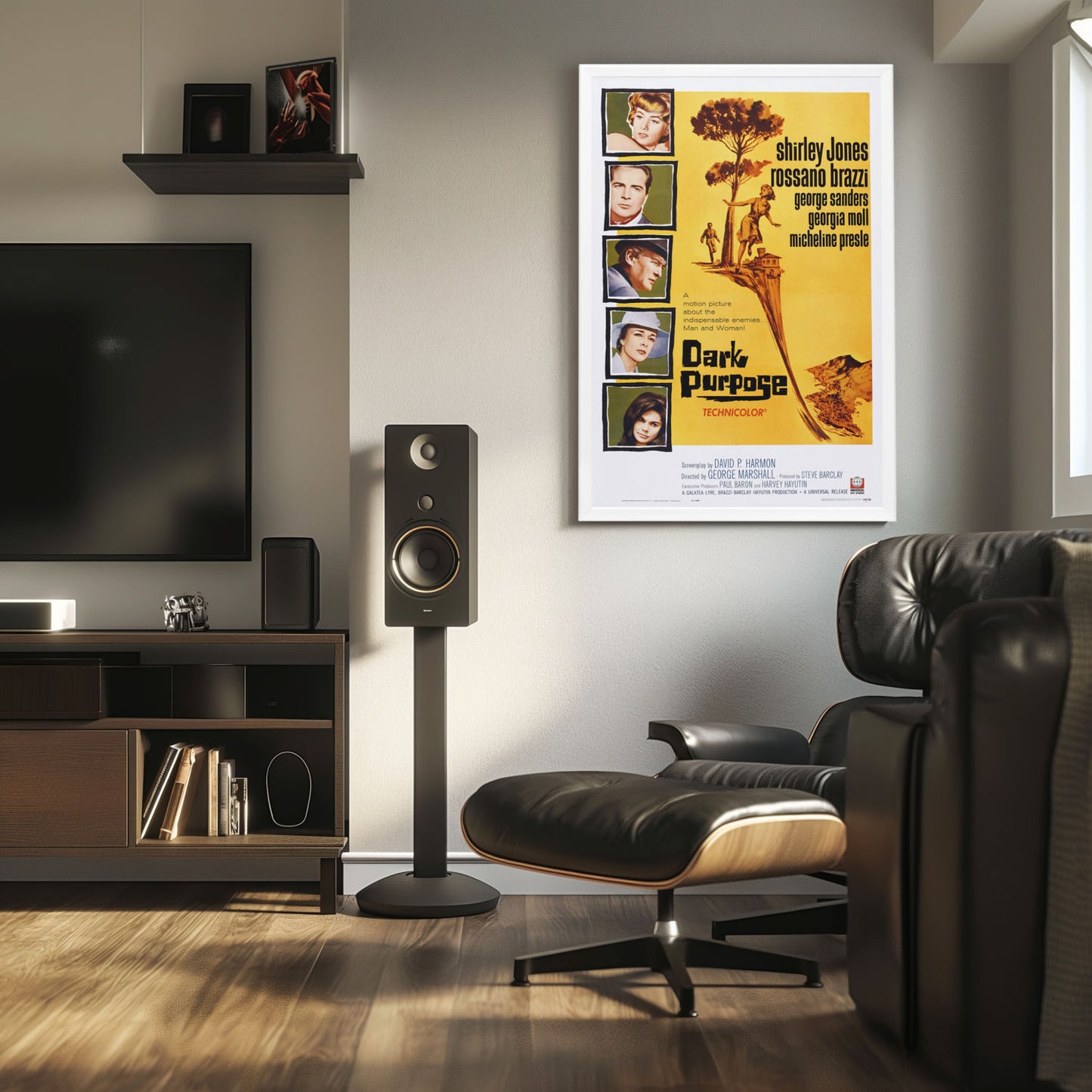 "Dark Purpose" (1964) Framed Movie Poster