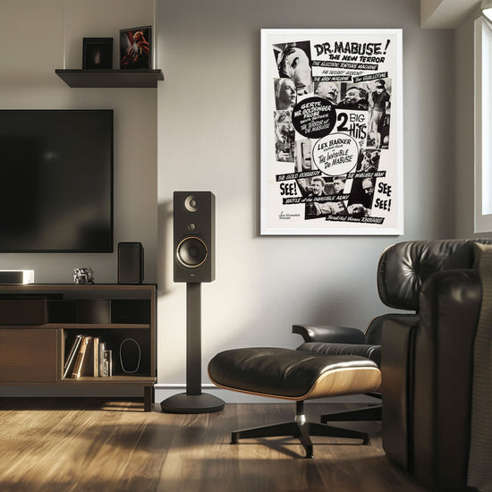 "Terror Of Dr. Mabuse" (1962) Framed Movie Poster