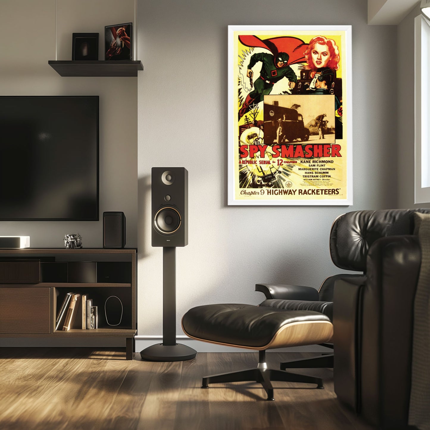 "Spy Smasher" (1942) Framed Movie Poster