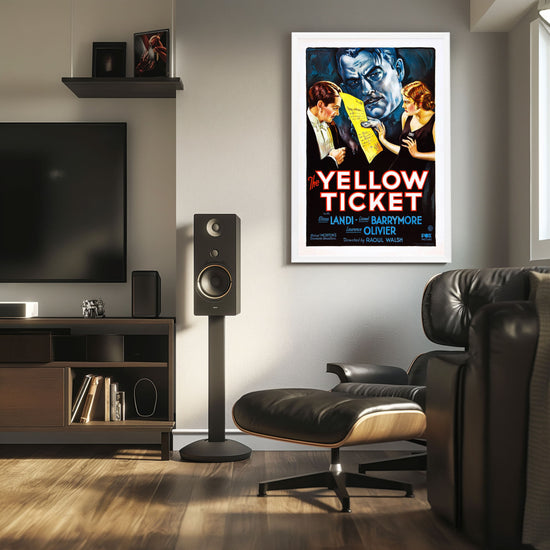 "Yellow Ticket" (1931) Framed Movie Poster