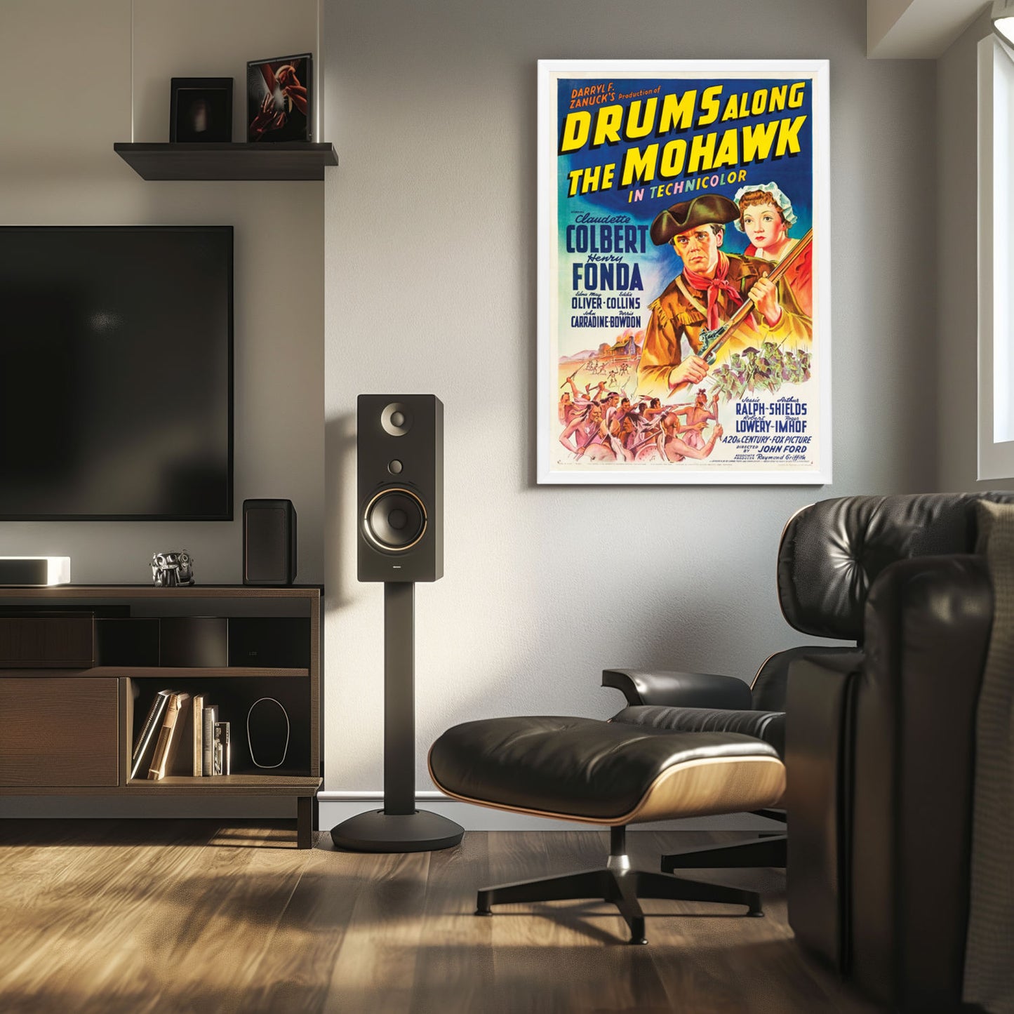 "Drums Along The Mohawk" (1939) Framed Movie Poster