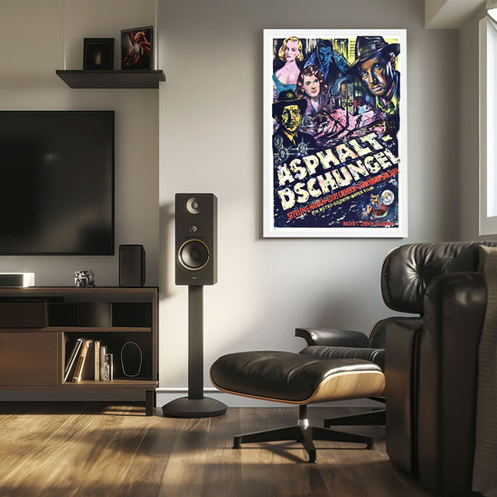 "Asphalt Jungle" (1950) Framed Movie Poster