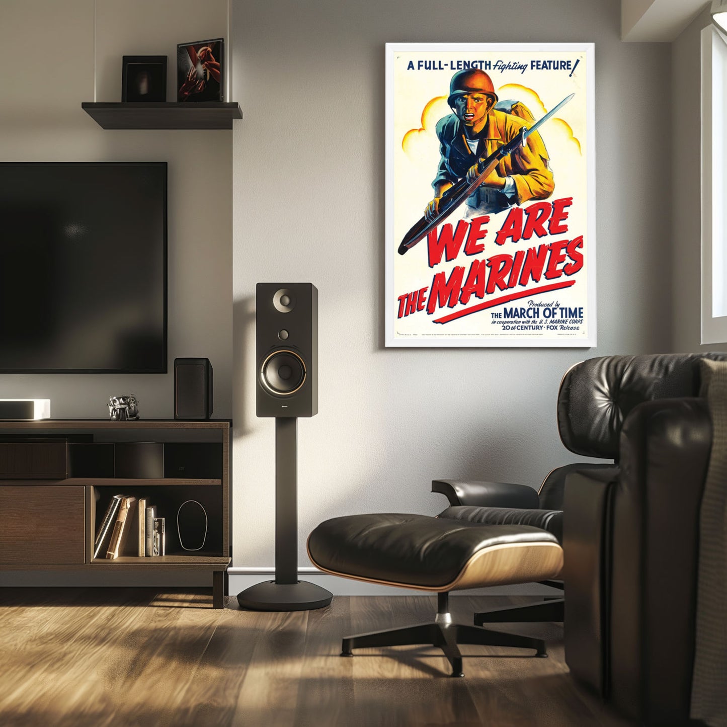 "We Are The Marines" (1942) Framed Movie Poster
