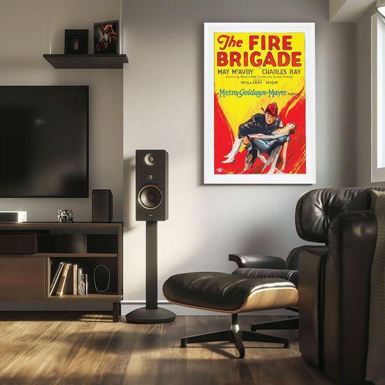 "Fire Brigade" (1926) Framed Movie Poster