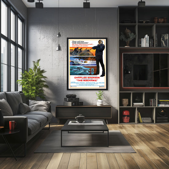 "Mechanic" (1972) Framed Movie Poster