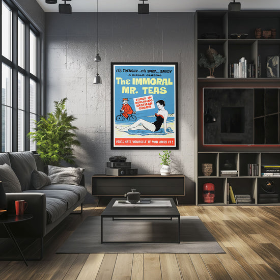 "Immoral Mr. Teas" (1959) Framed Movie Poster