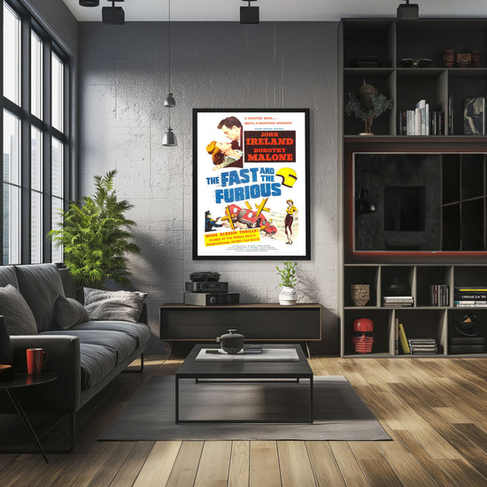 "Fast And The Furious" (1955) Framed Movie Poster
