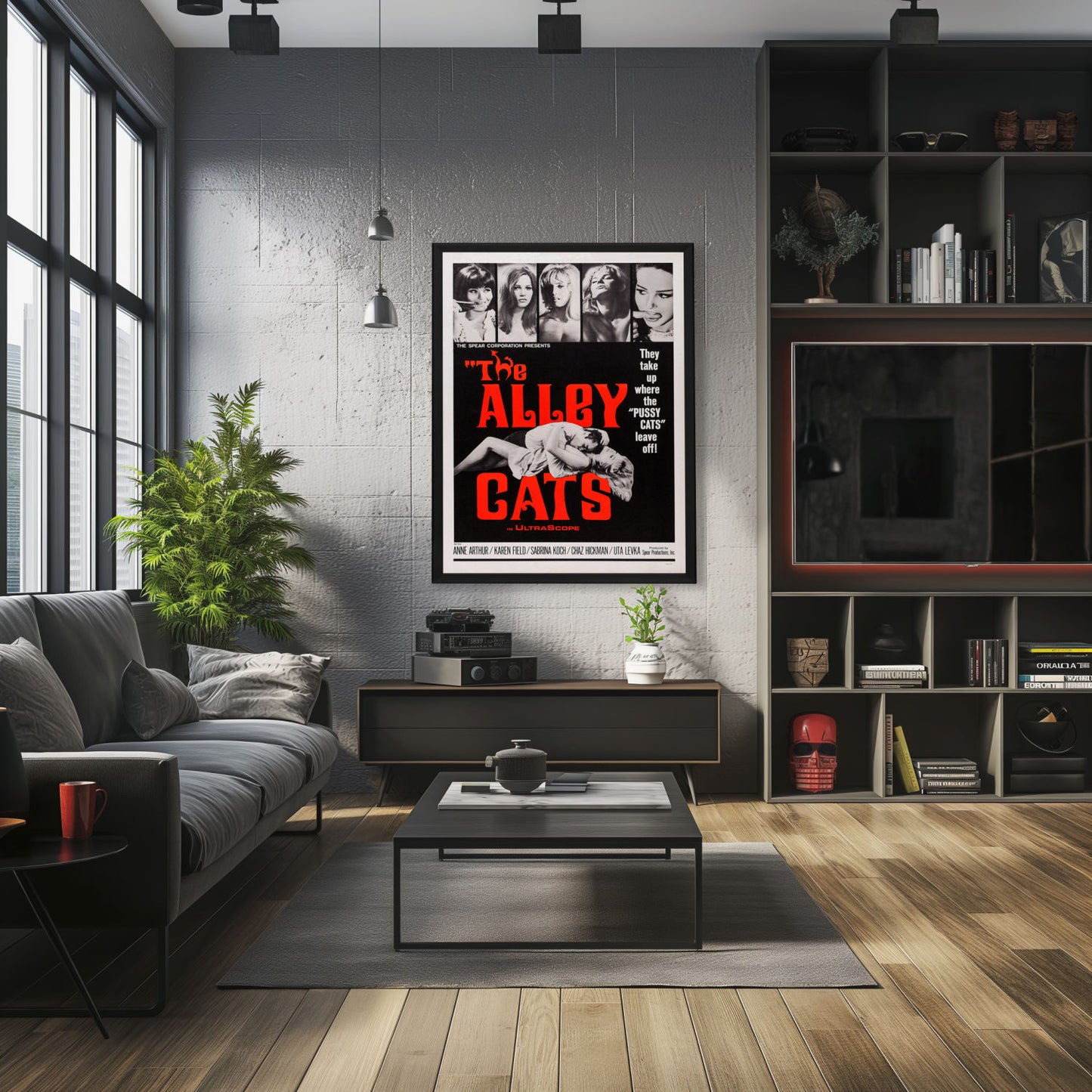"Alley Cats" (1966) Framed Movie Poster