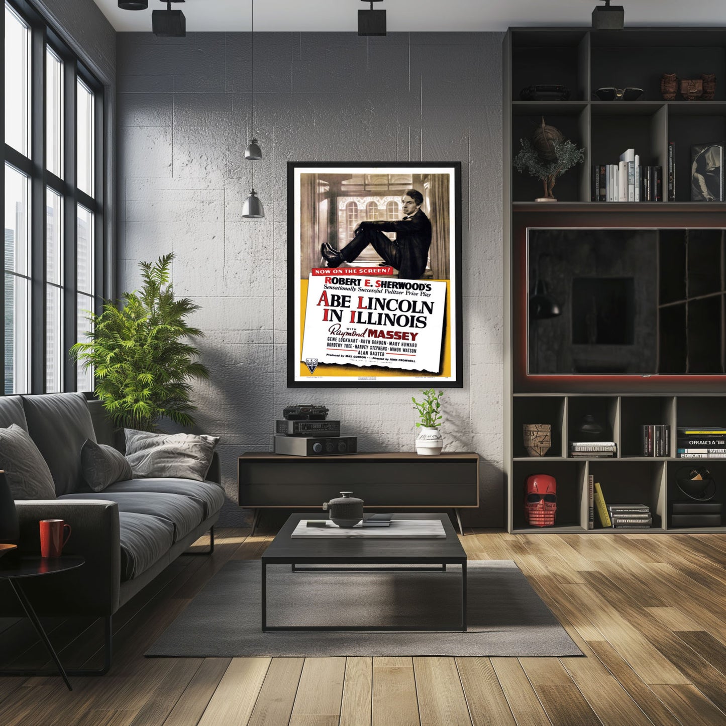 "Abe Lincoln In Illinois" (1940) Framed Movie Poster