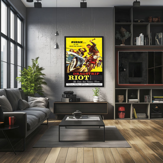 "Dragstrip Riot" (1958) Framed Movie Poster