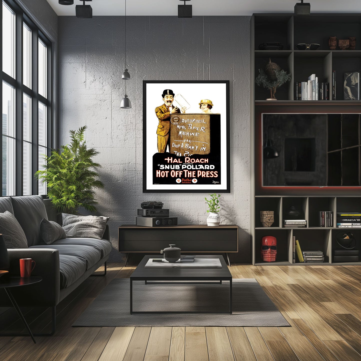 "Hot Off The Press" (1922) Framed Movie Poster