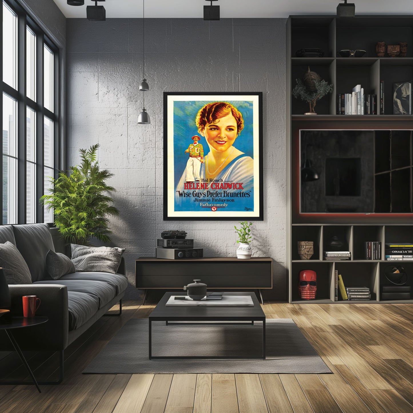 "Wise Guys Prefer Brunettes" (1926) Framed Movie Poster