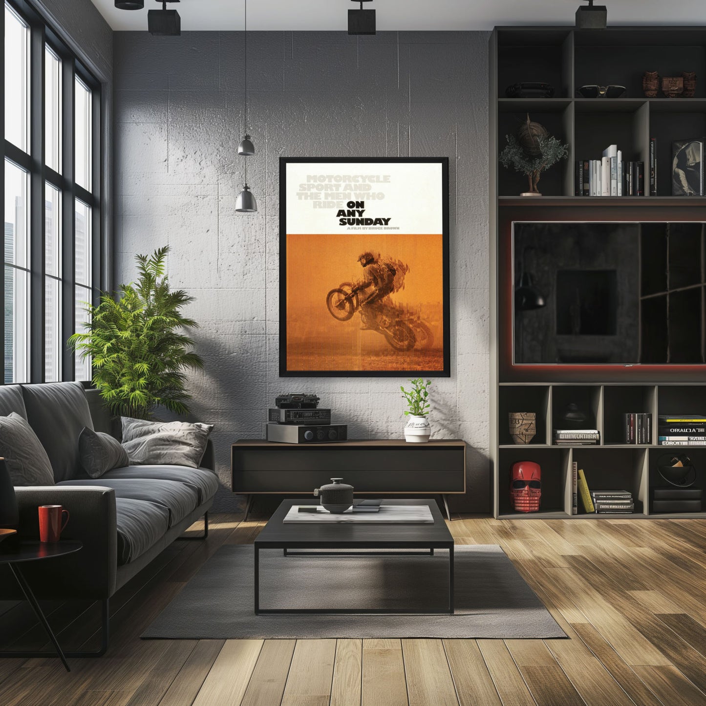 "On Any Sunday" (1972) Framed Movie Poster