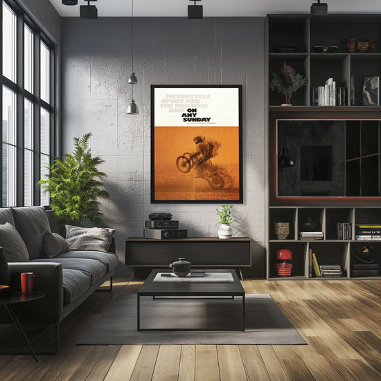 "On Any Sunday" (1972) Framed Movie Poster