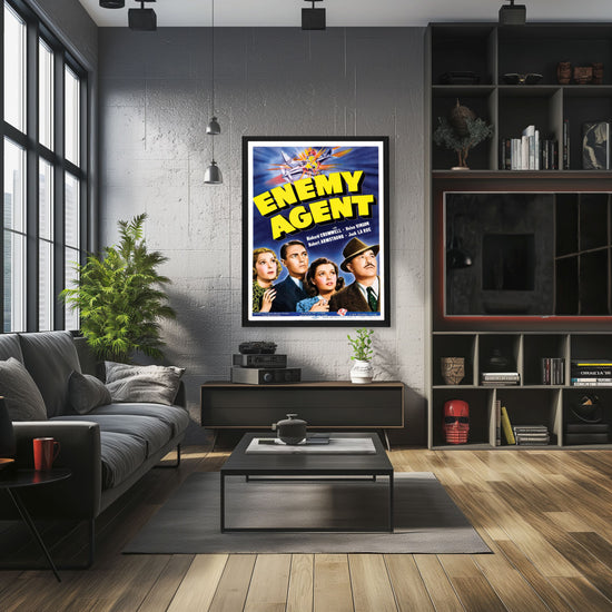 "Enemy Agent" (1940) Framed Movie Poster