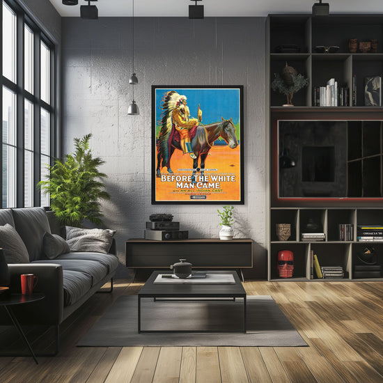 "Before The White Man Came" (1920) Framed Movie Poster