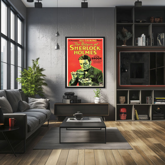 "Return Of Sherlock Holmes" (1929) Framed Movie Poster