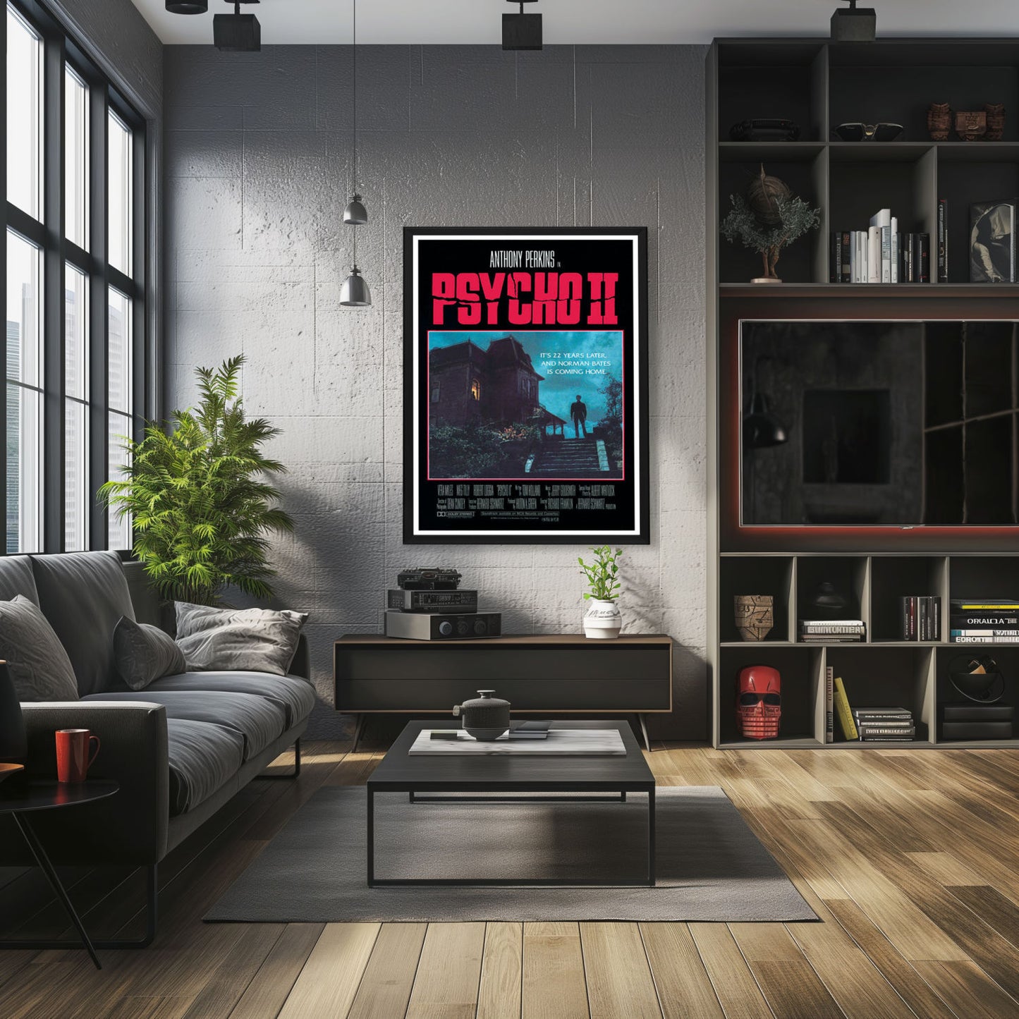 "Psycho II" (1983) Framed Movie Poster