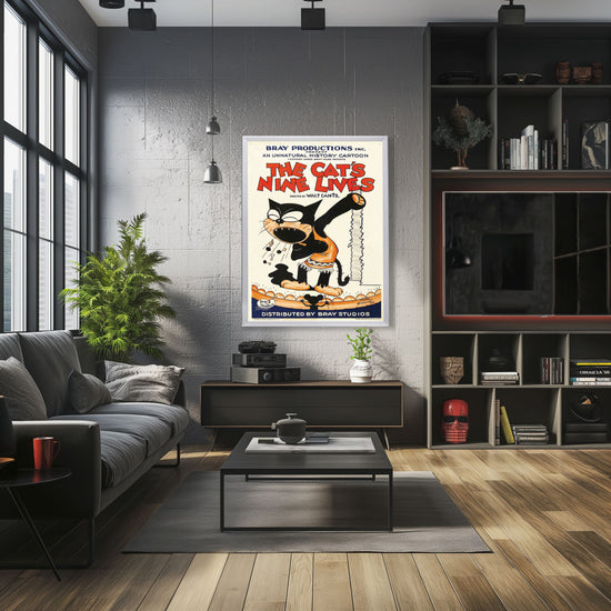 "Cat's Nine Lives" (1926) Framed Movie Poster