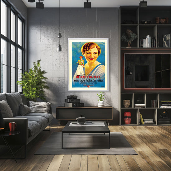 "Wise Guys Prefer Brunettes" (1926) Framed Movie Poster