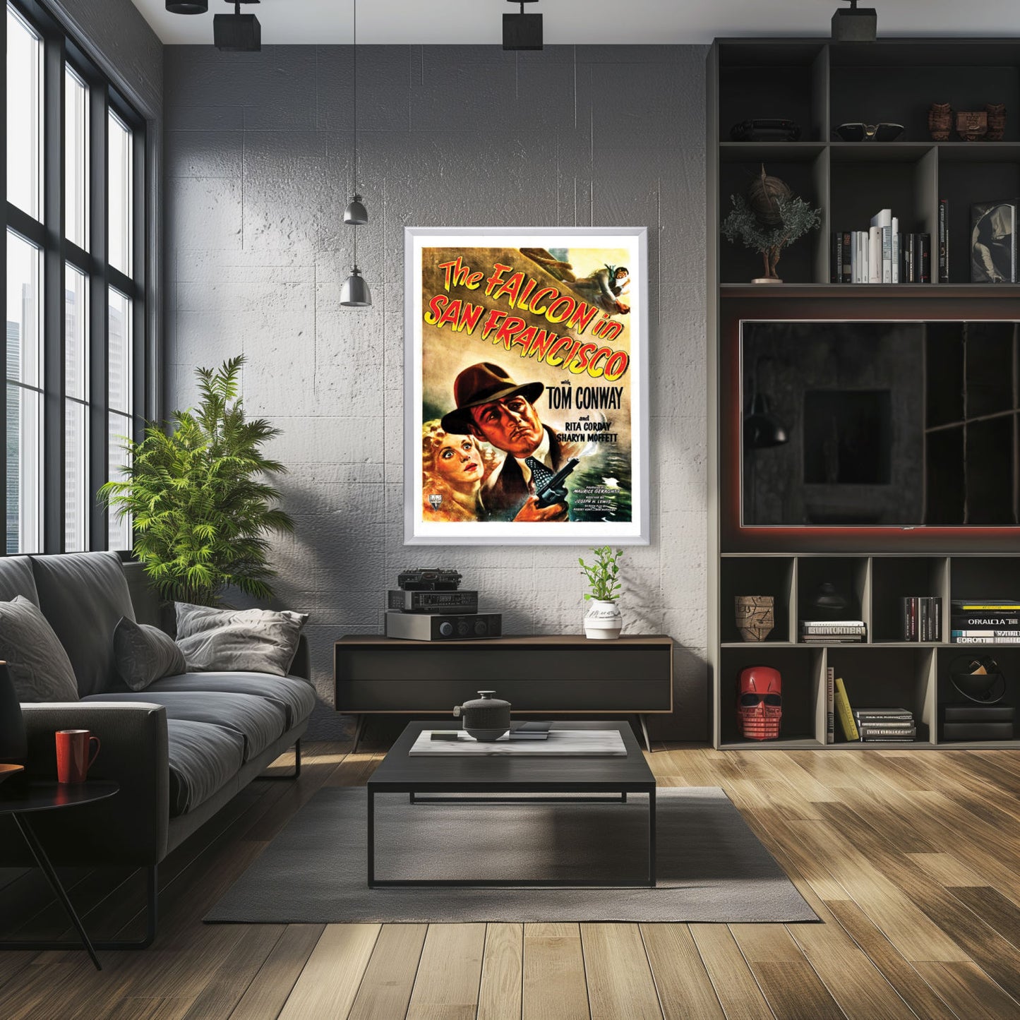 "Falcon In San Francisco" (1945) Framed Movie Poster