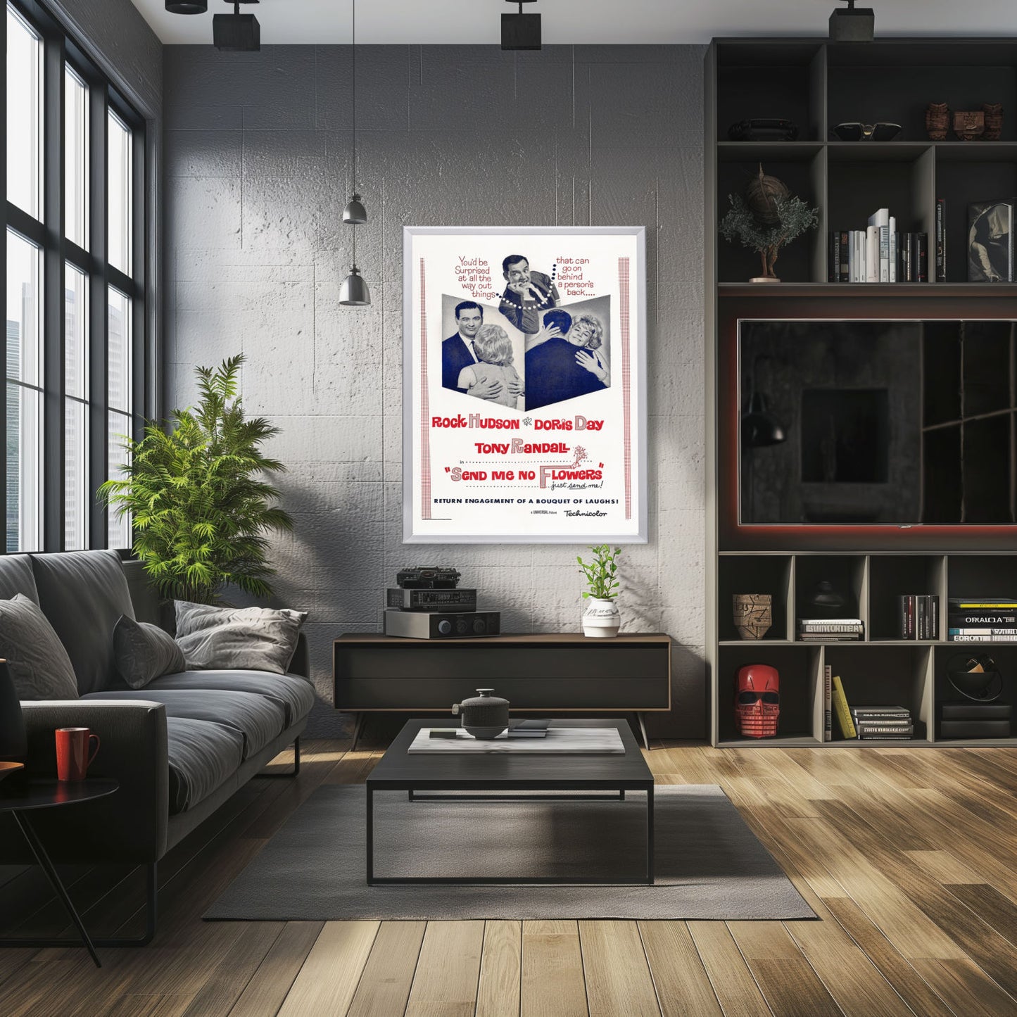 "Send Me No Flowers" (1964) Framed Movie Poster