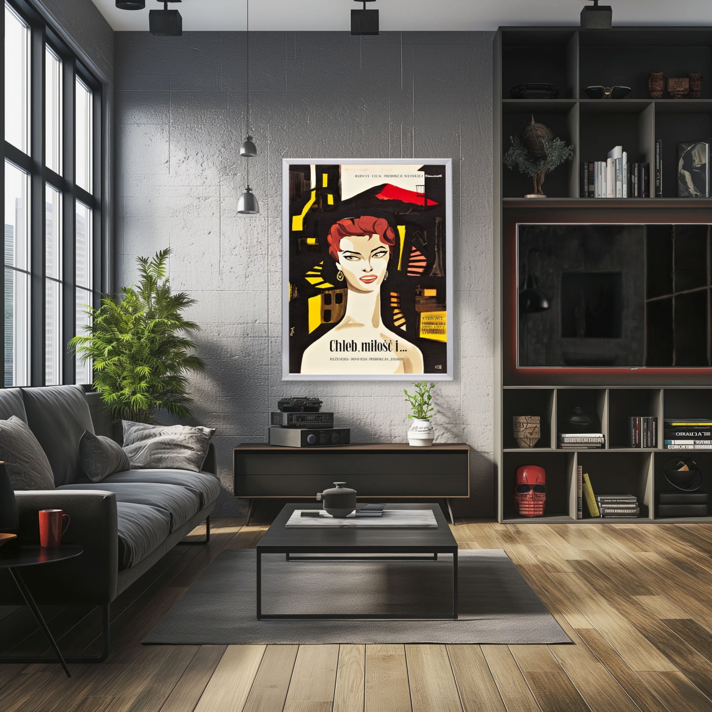 "Scandal In Sorrento (Polish)" (1955) Framed Movie Poster