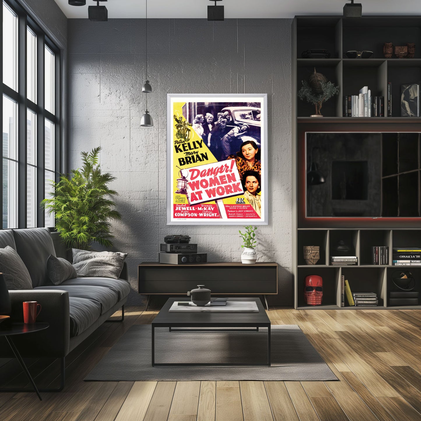 "Danger! Women At Work" (1943) Framed Movie Poster