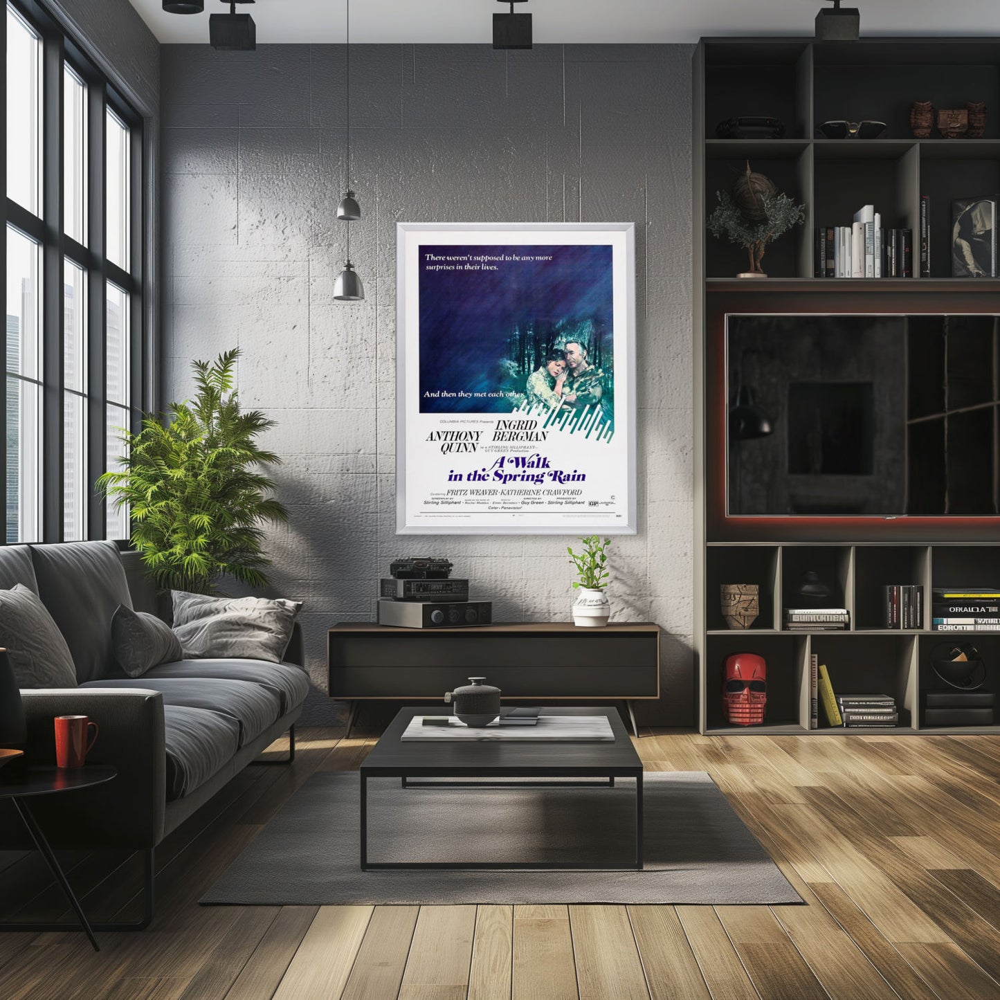 "Walk In The Spring Rain" (1970) Framed Movie Poster