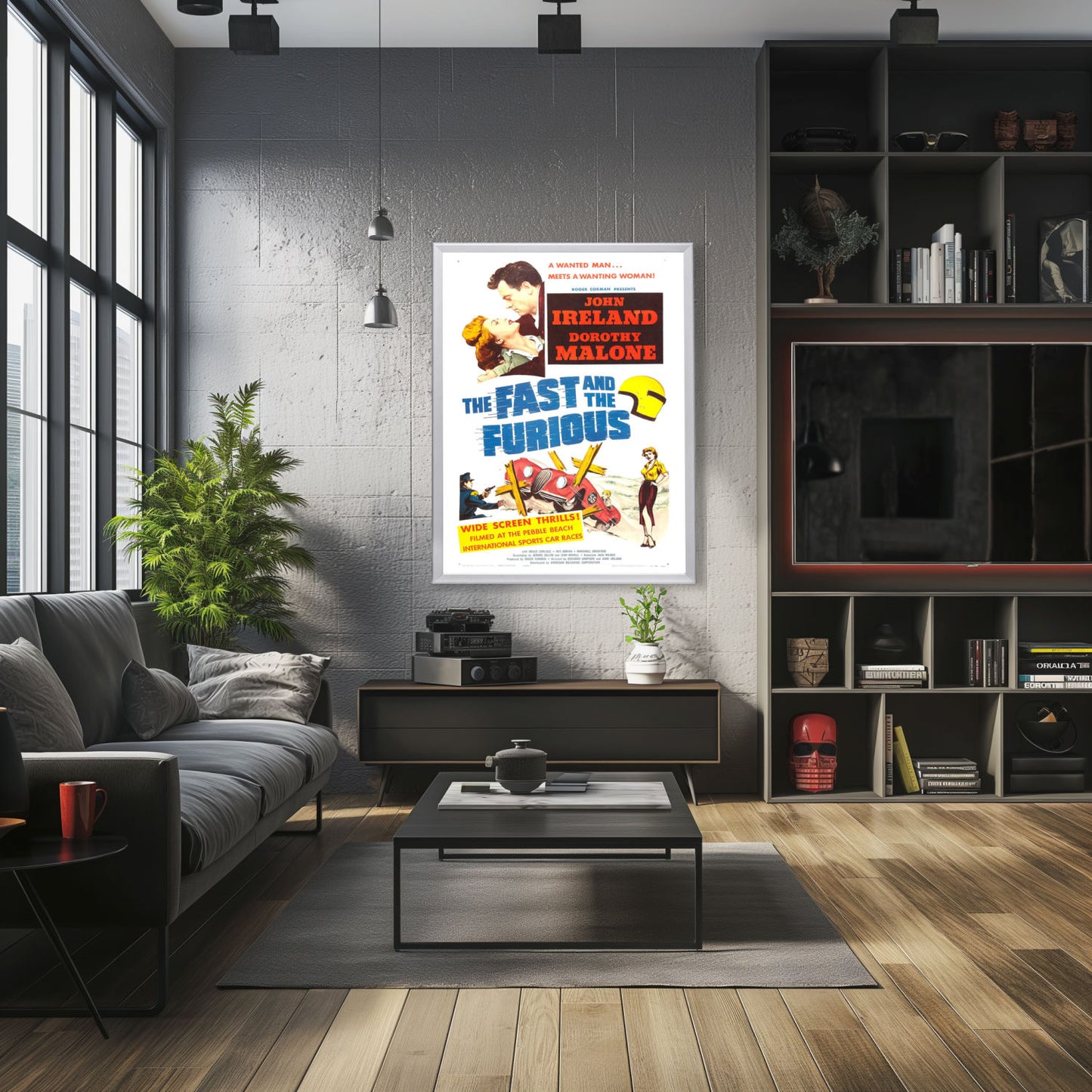 "Fast And The Furious" (1955) Framed Movie Poster