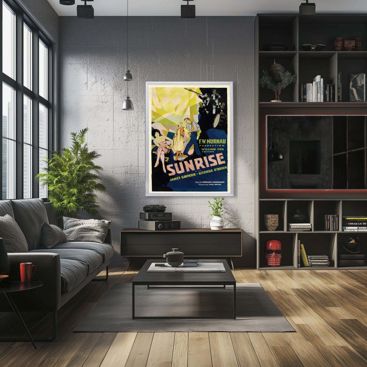 "Sunrise" (1927) Framed Movie Poster