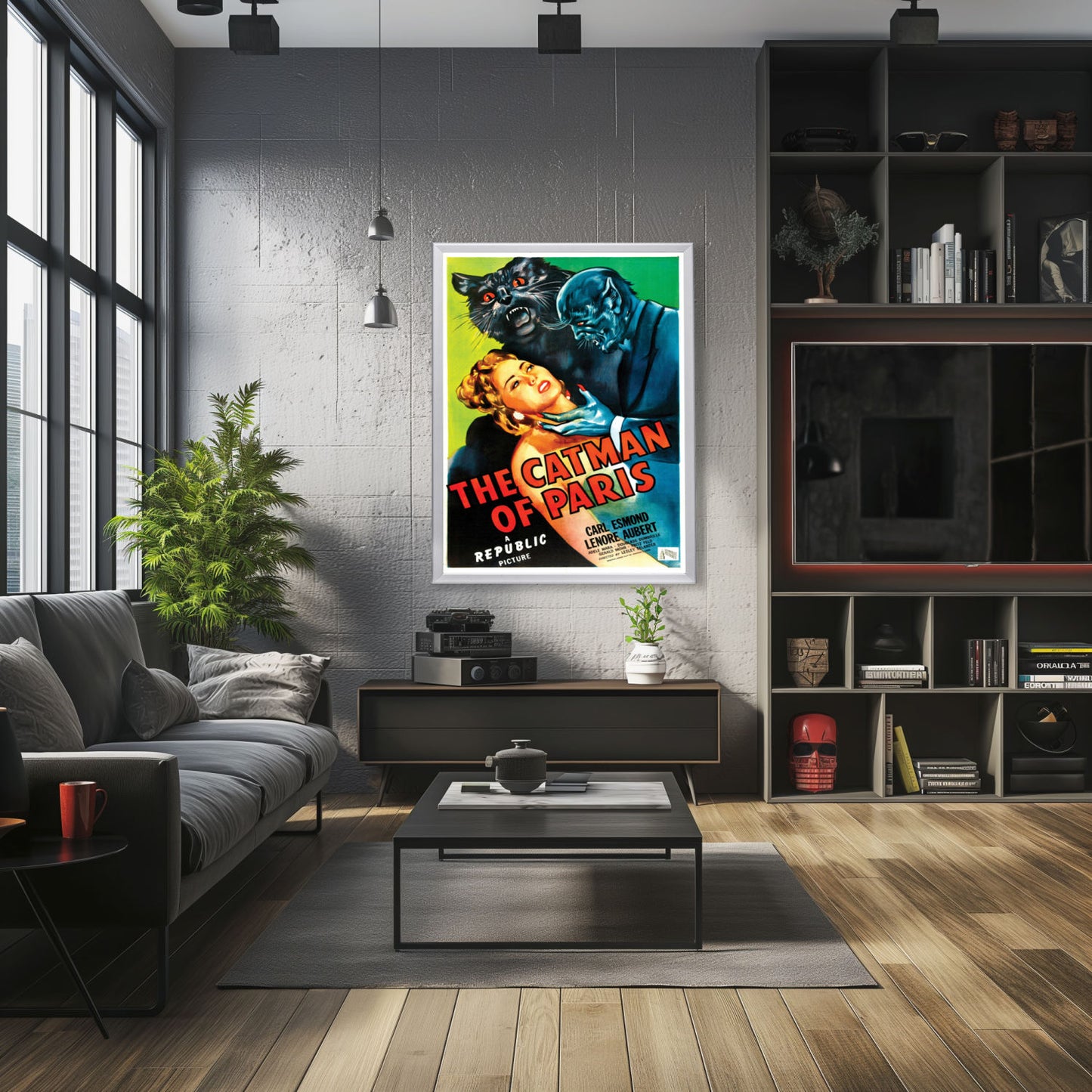 "Catman Of Paris" (1946) Framed Movie Poster
