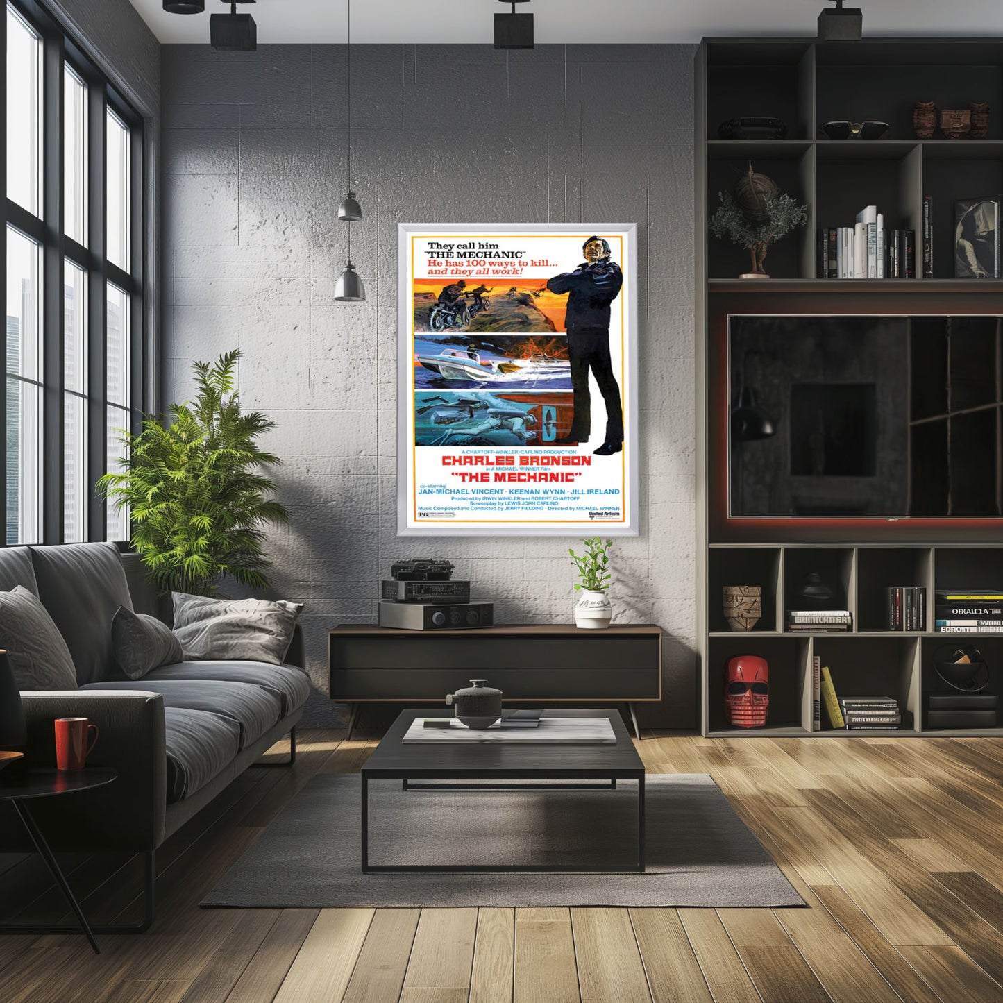 "Mechanic" (1972) Framed Movie Poster