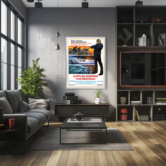 "Mechanic" (1972) Framed Movie Poster